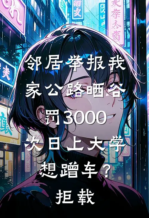 邻居举报我家公路晒谷罚3000，次日上大学想蹭车？拒载
