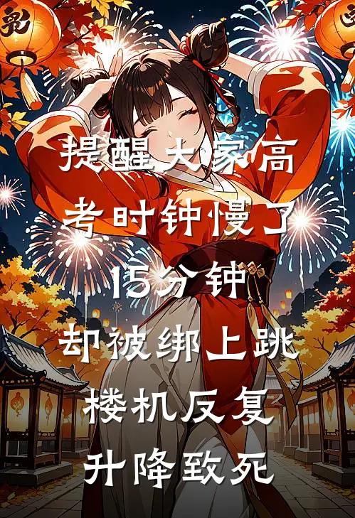 提醒大家高考时钟慢了15分钟，却被绑上跳楼机反复升降致死