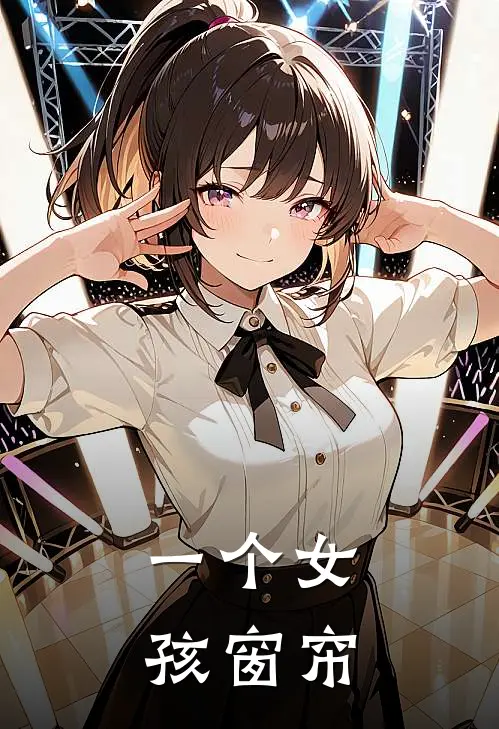 一个女孩窗帘